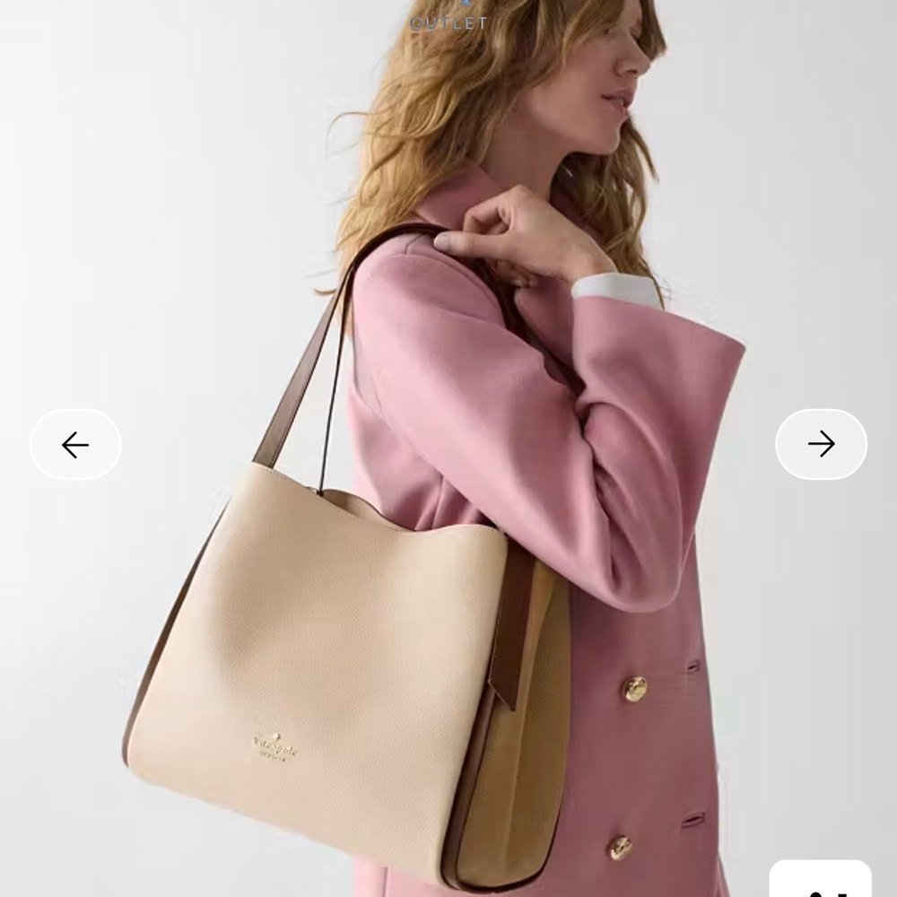 Kate Spade Cream and Brown Shoulder Bag NWT